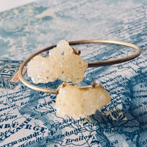Anthropologie Jewelry - Raw Geode Bracelet